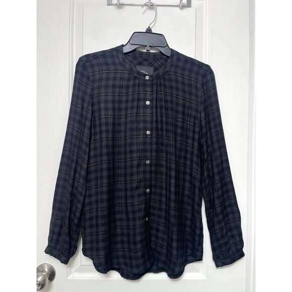 Rails Eloise Long Sleeve Top in Onyx Lurex Size‎ S - Picture 7 of 14